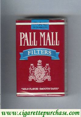 Pall Mall Filters red and blue cigarettes soft box